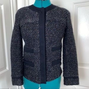 IRO soft Tweed Textured Blazer Jacket Size 34 Good Condition